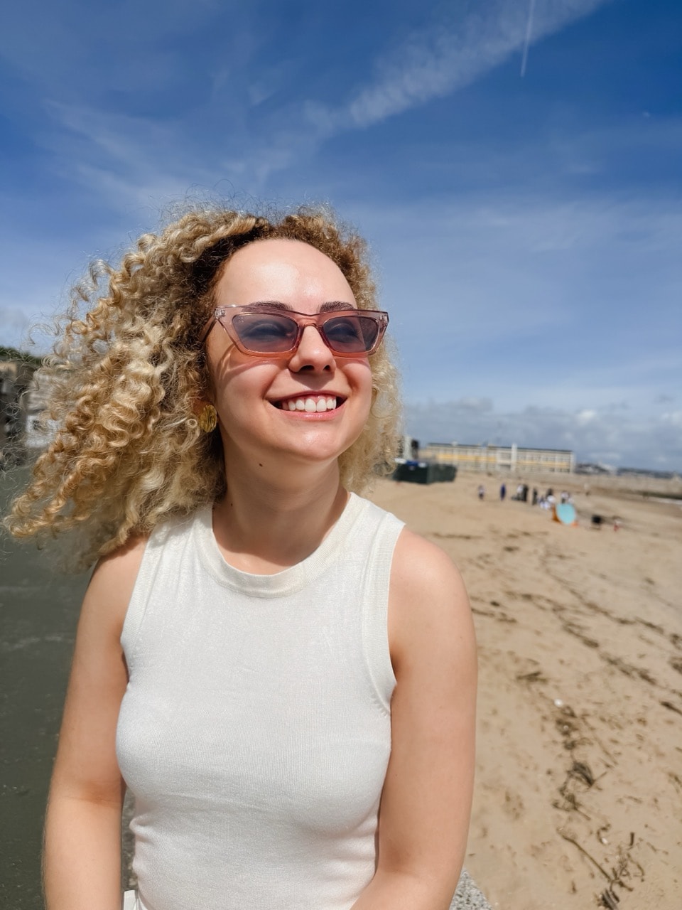 Amanda Alves durante sua experiência médica na Europa